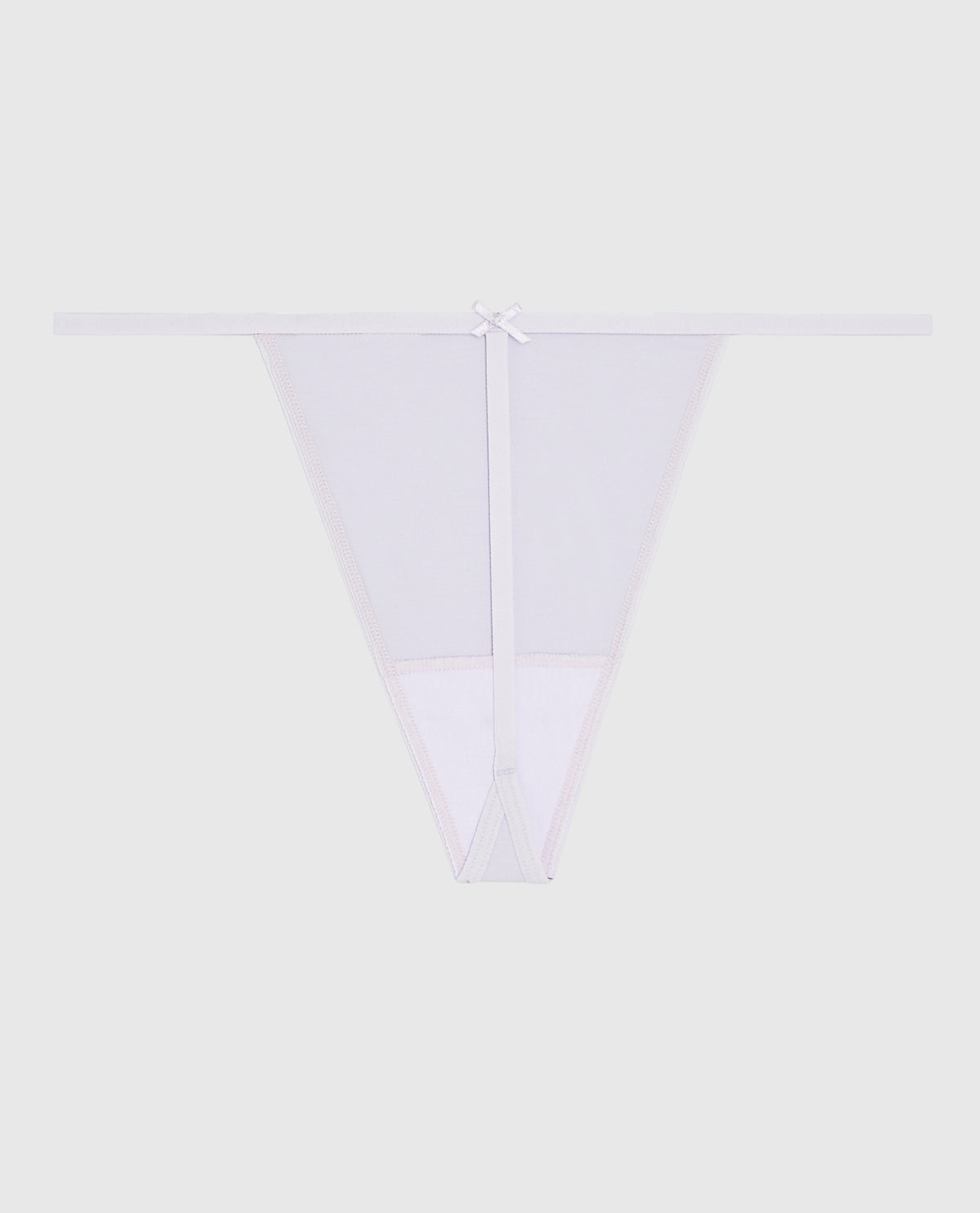G-String Panty with Bow in Lavender Cake