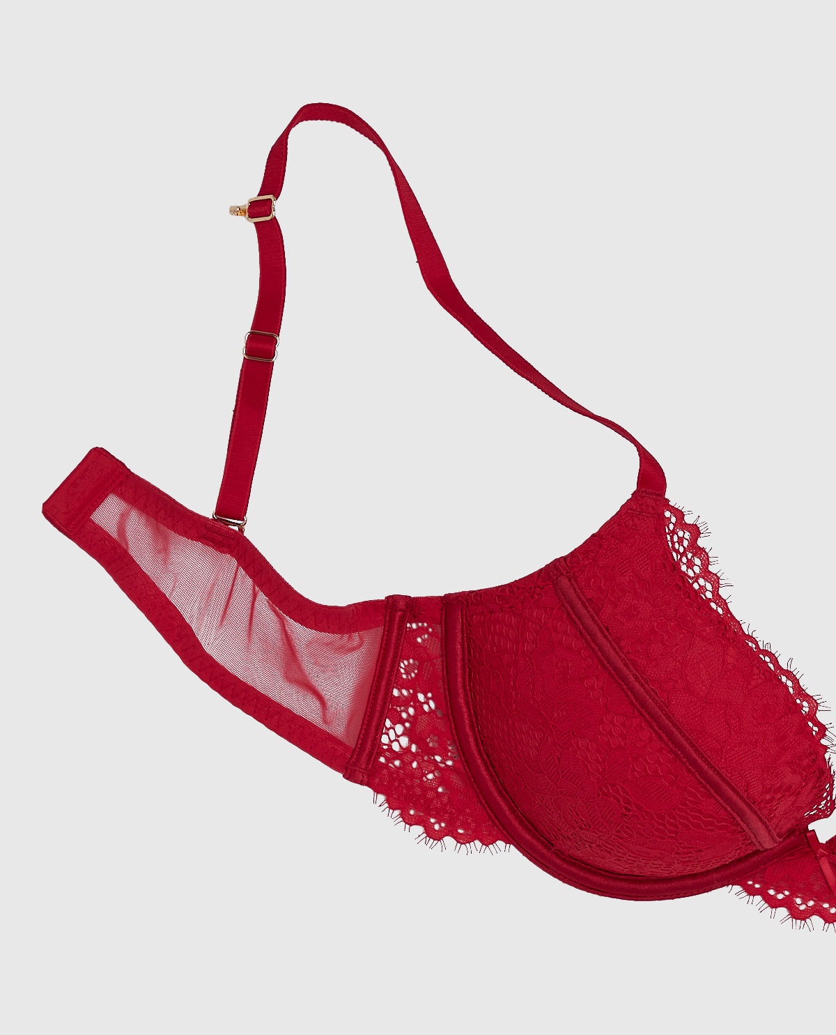 Up 2 Cup Lace Bra in Cosmo Red