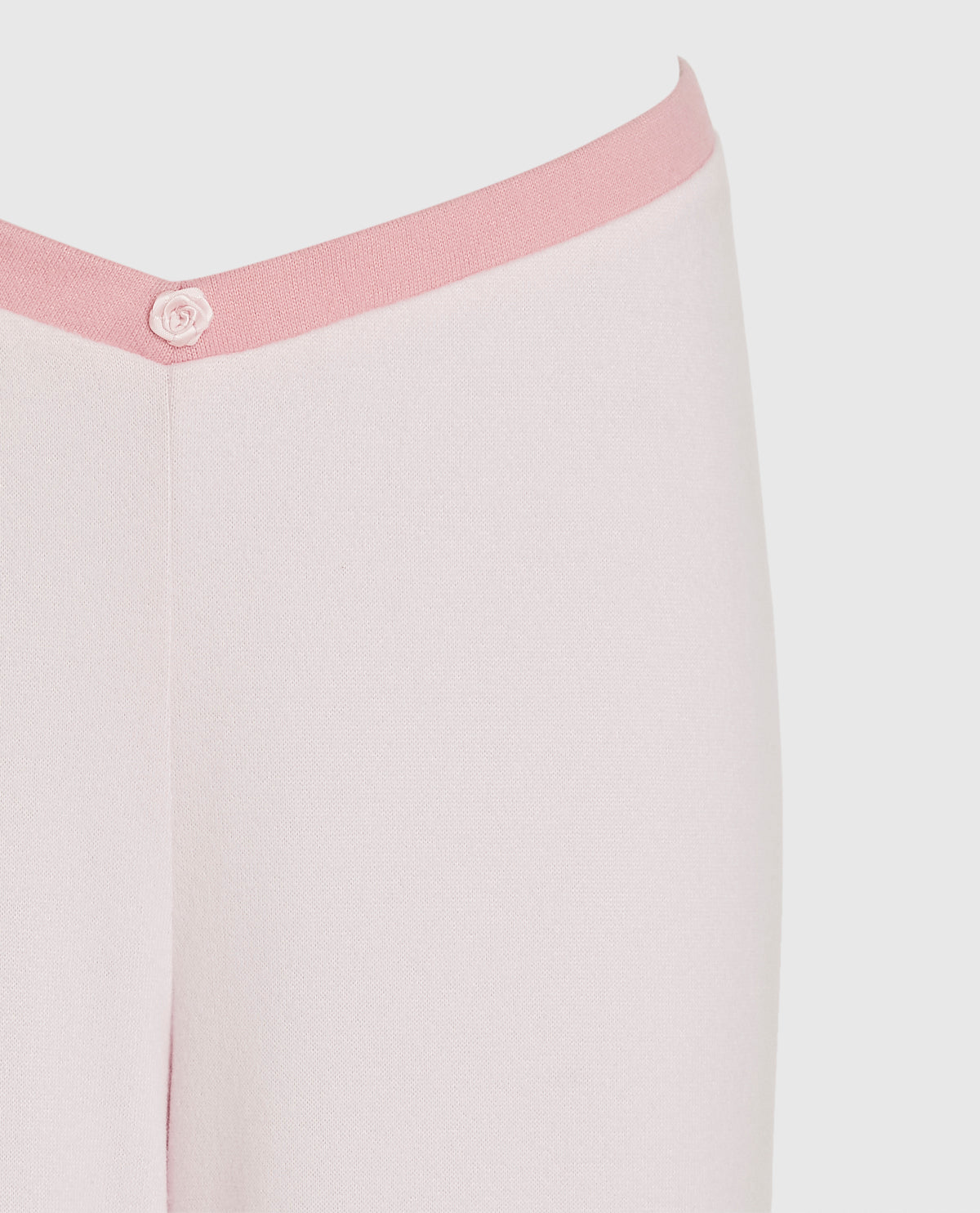Pajama Pant with Rosette in Pink