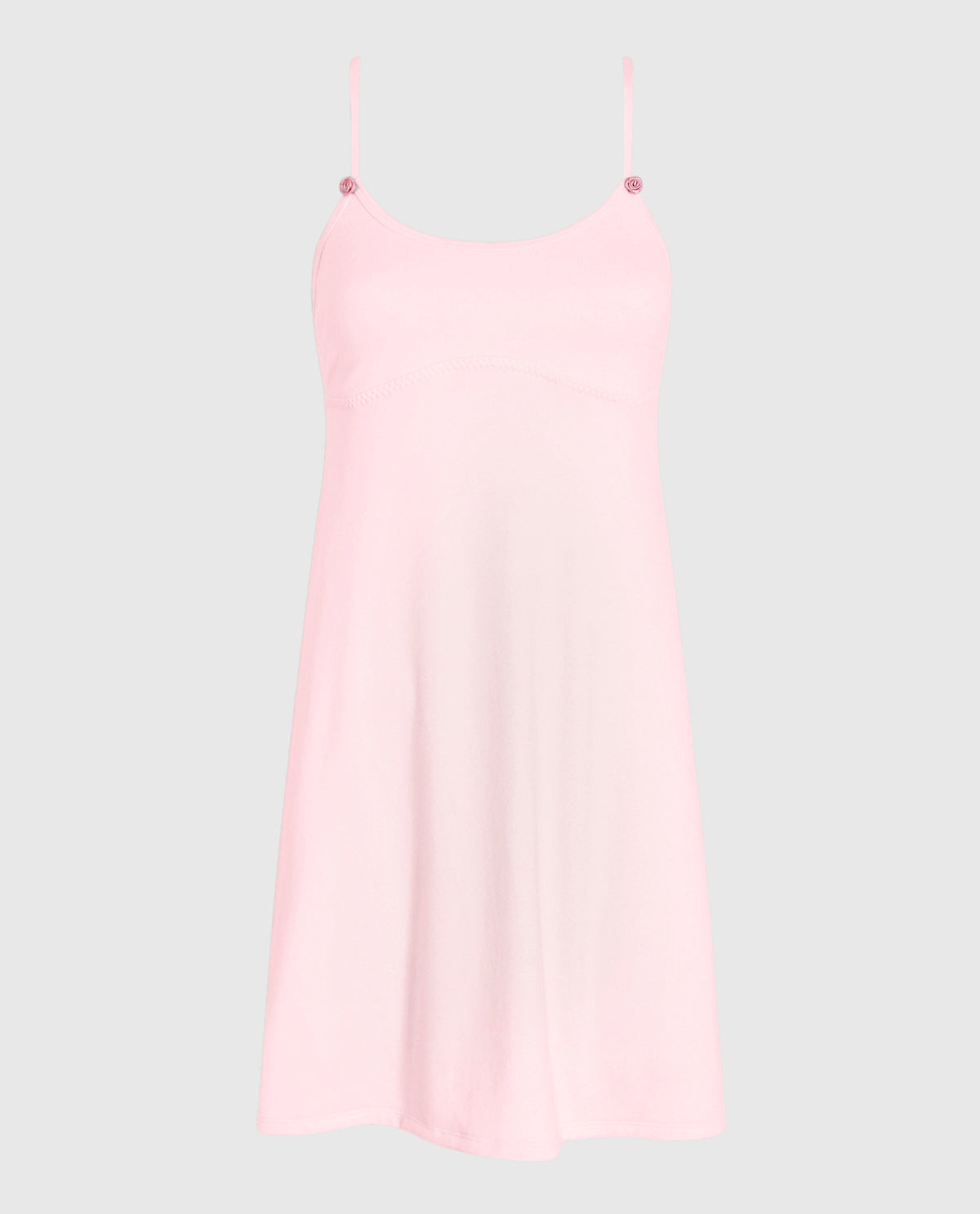 Sleep Dress with Rosette in Pink-A-Boo