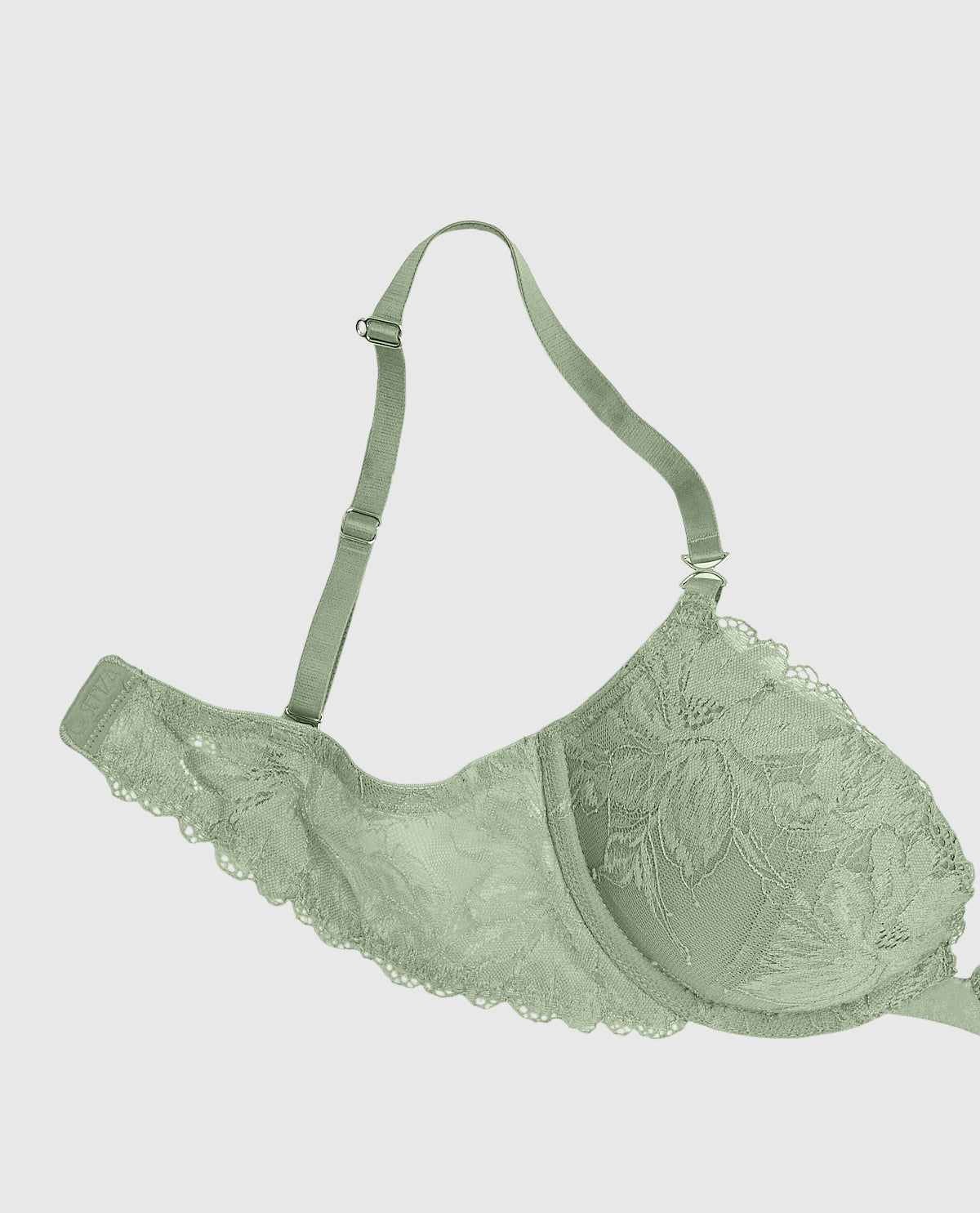 Lace Push Up Bra in Soft Sage