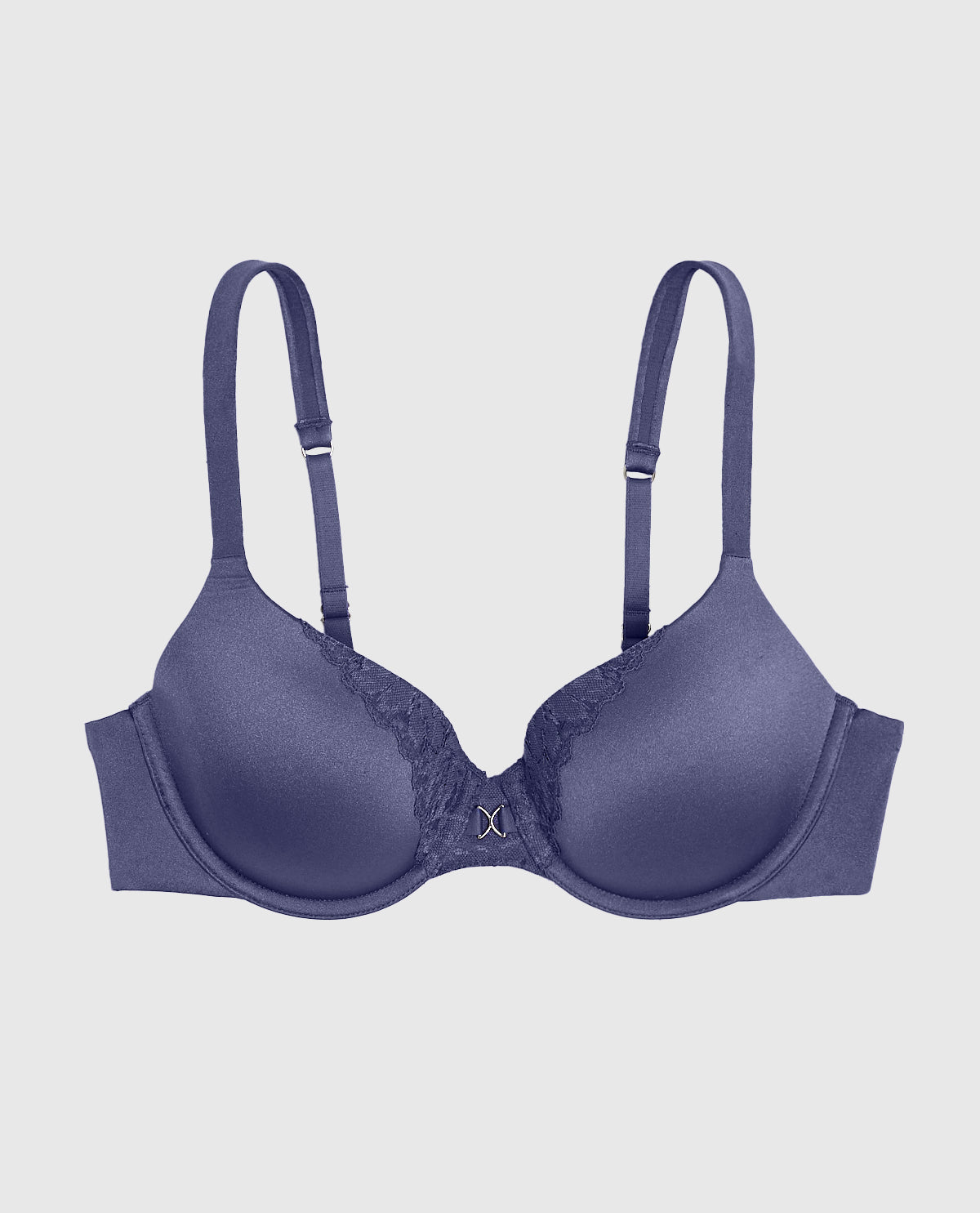 Lightly Lined Full Coverage Bra in Dusk Blue