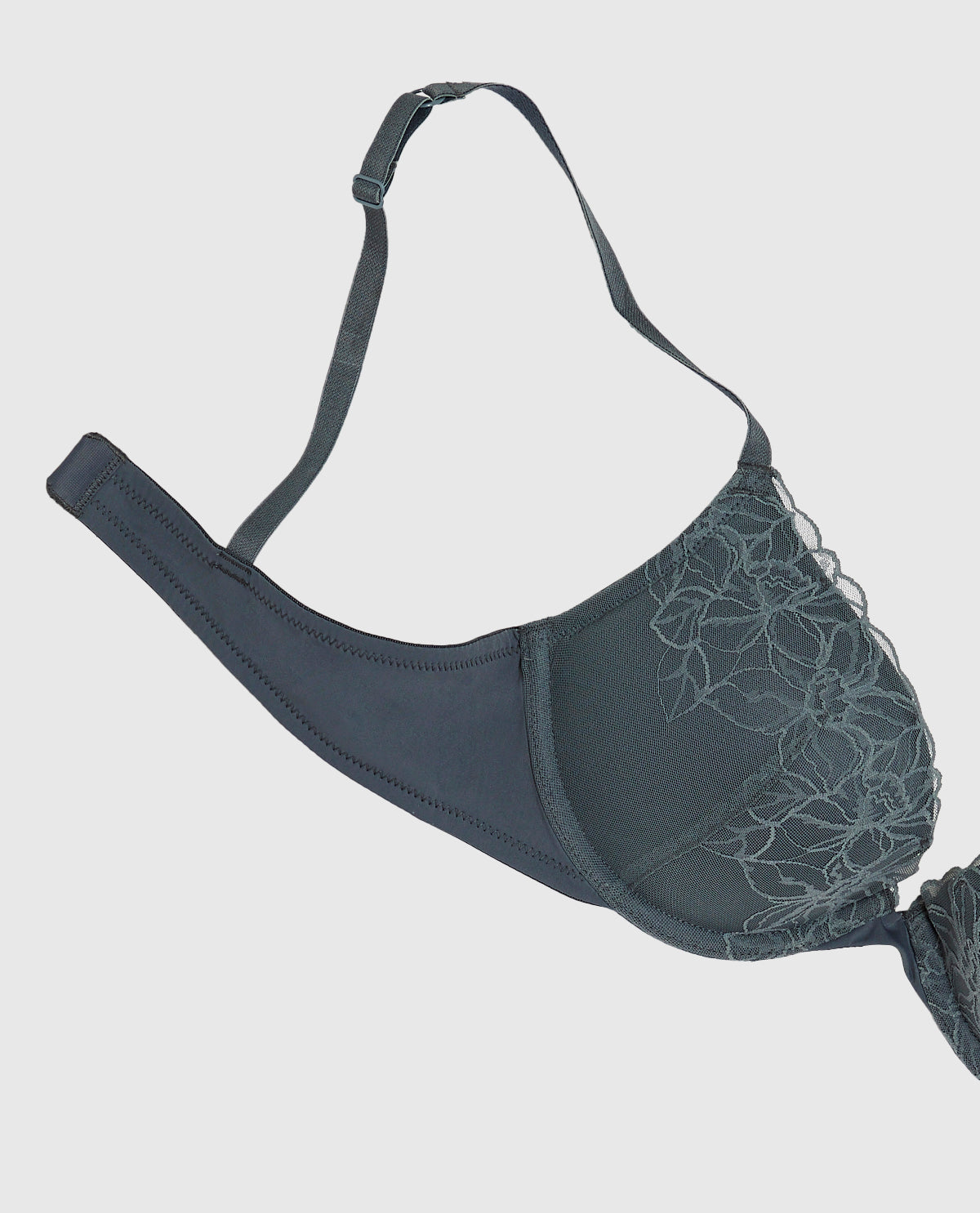 Lace Push Up Bra in Stormy Weather