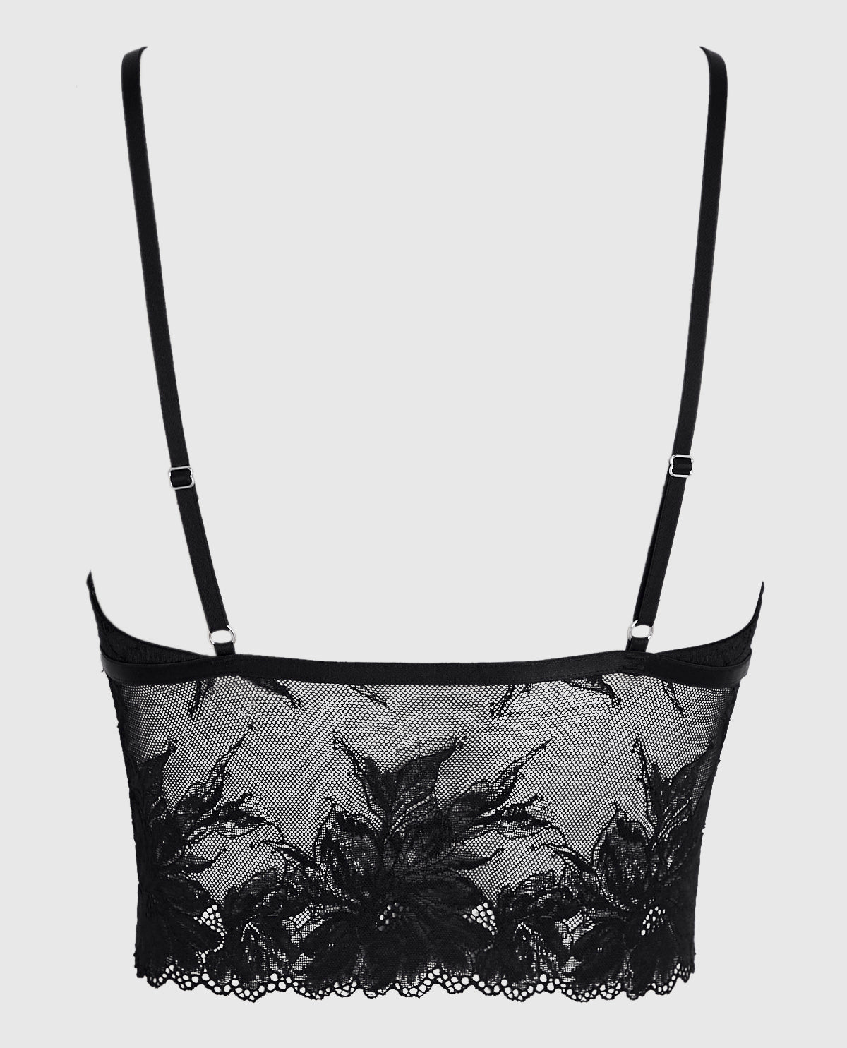 Long Line Bralette in Black