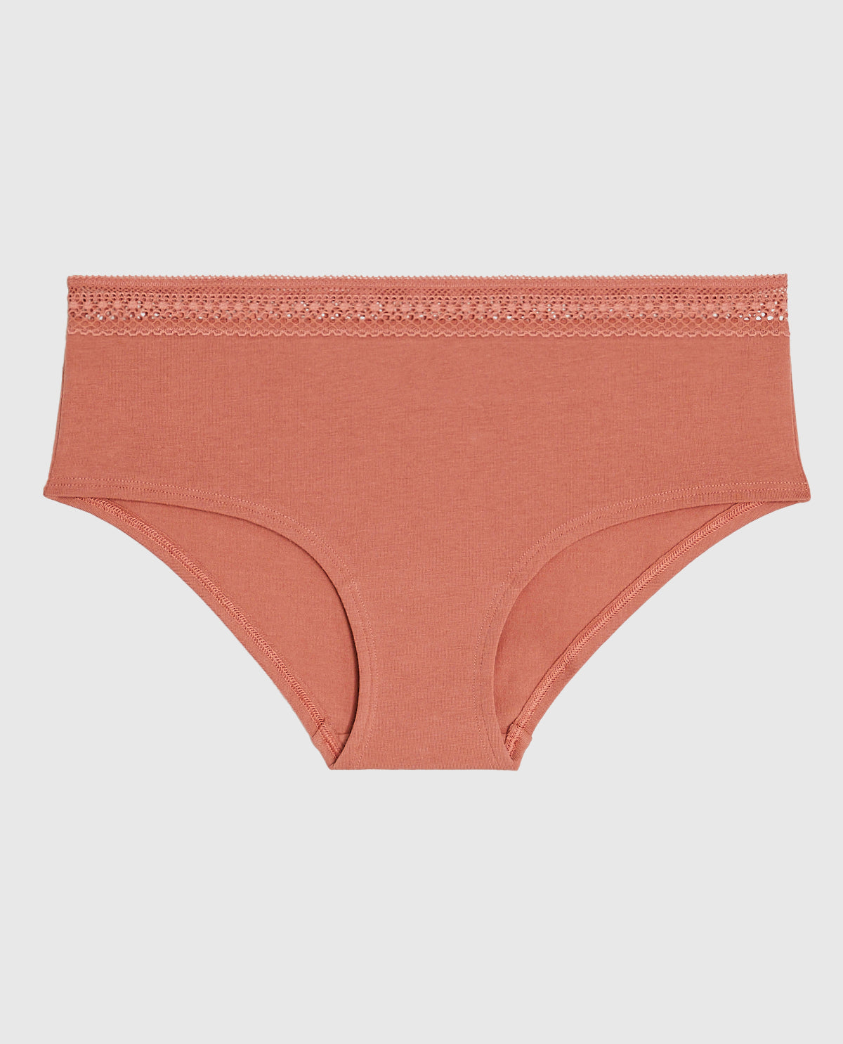 Hipster Panty with Elemental Lace in Rosy Blush