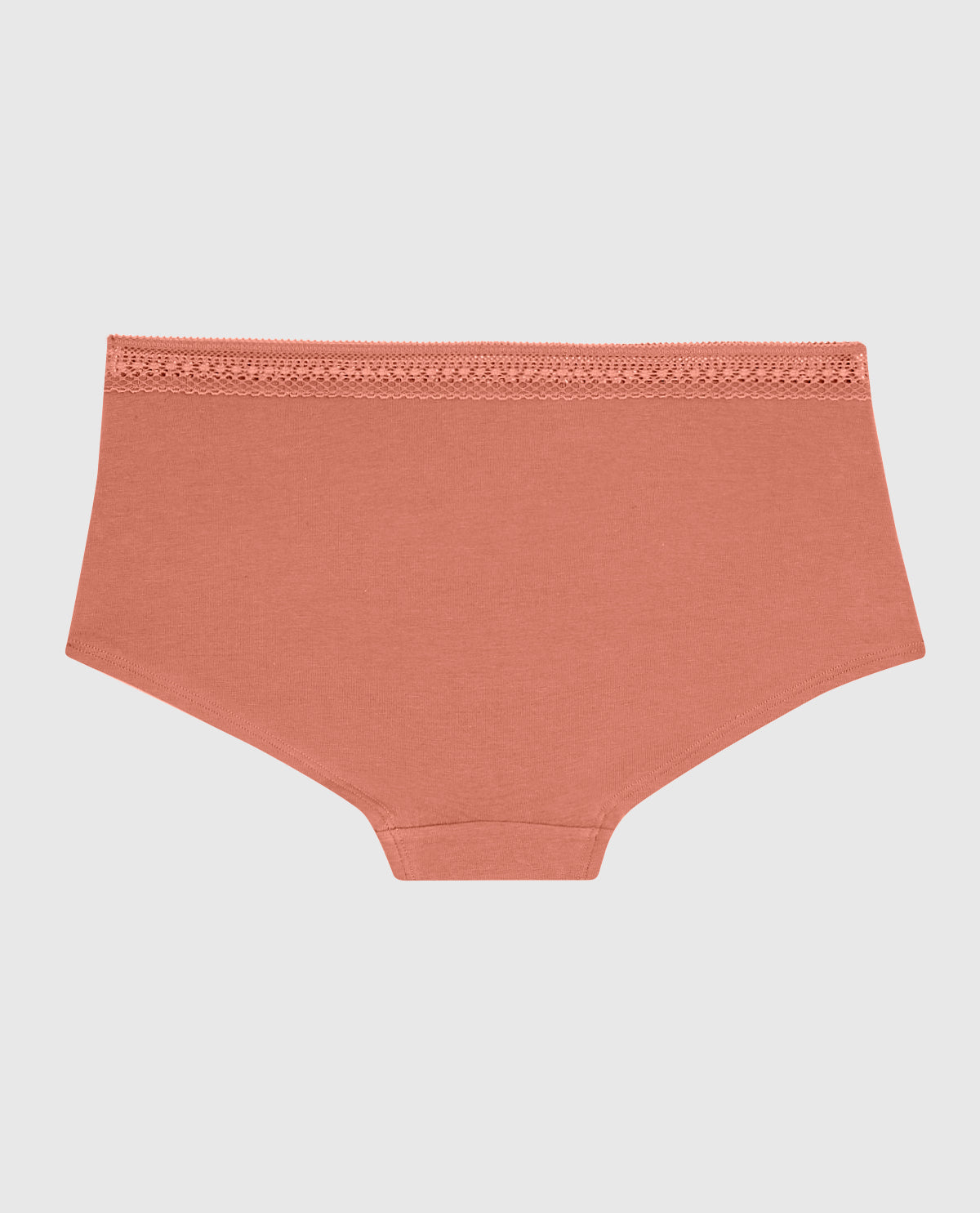 Boyshort Panty with Elemental Lace in Rosy Blush