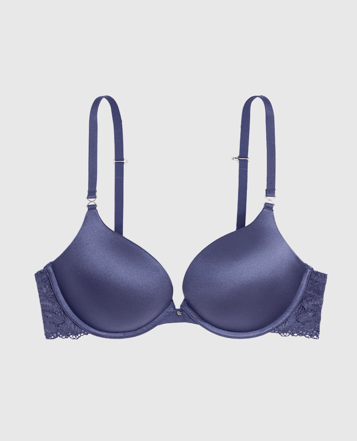 Hello Sugar Push Up Bra with Lace Wing in Dusk Blue
