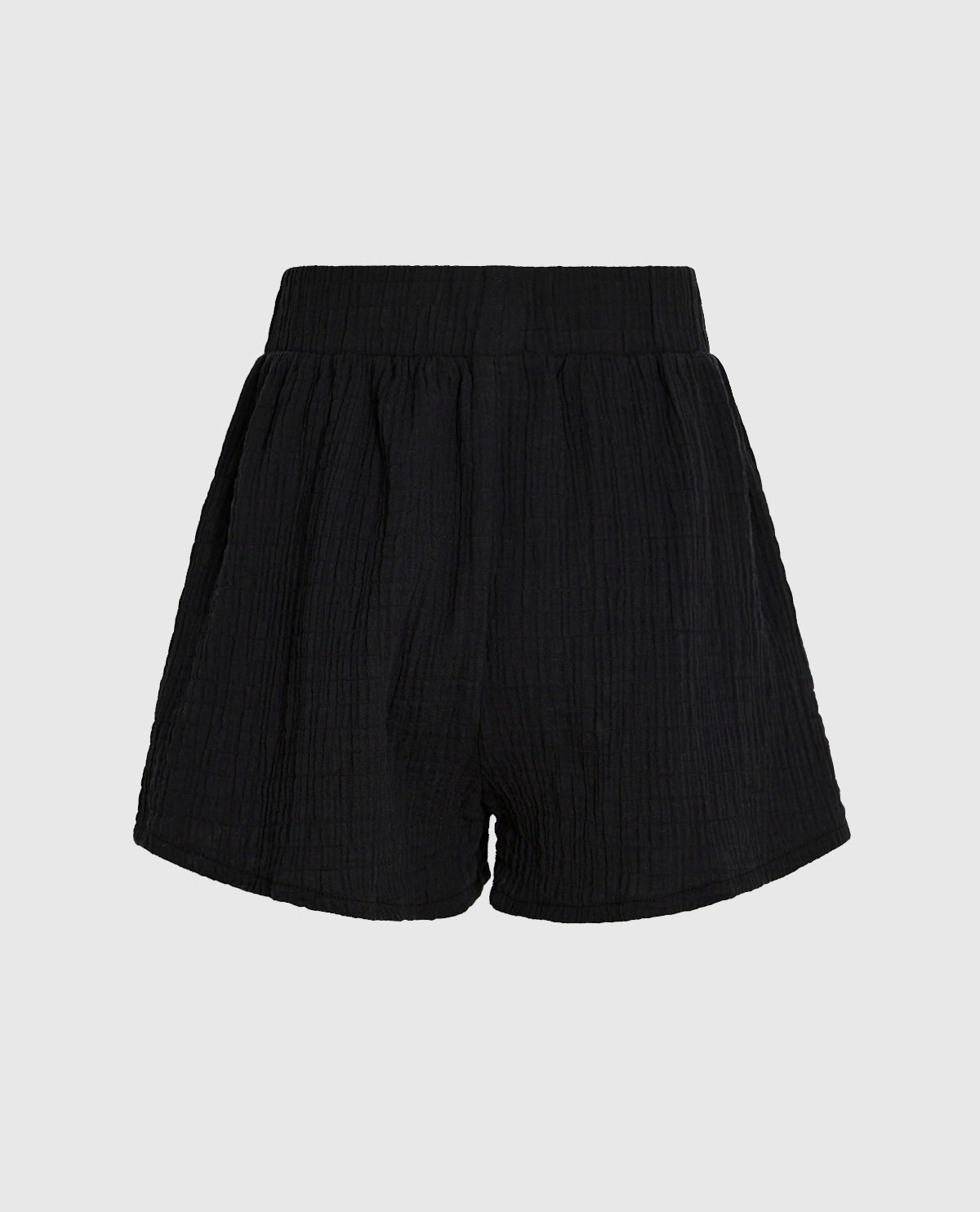 Textured Sleep Short in Black