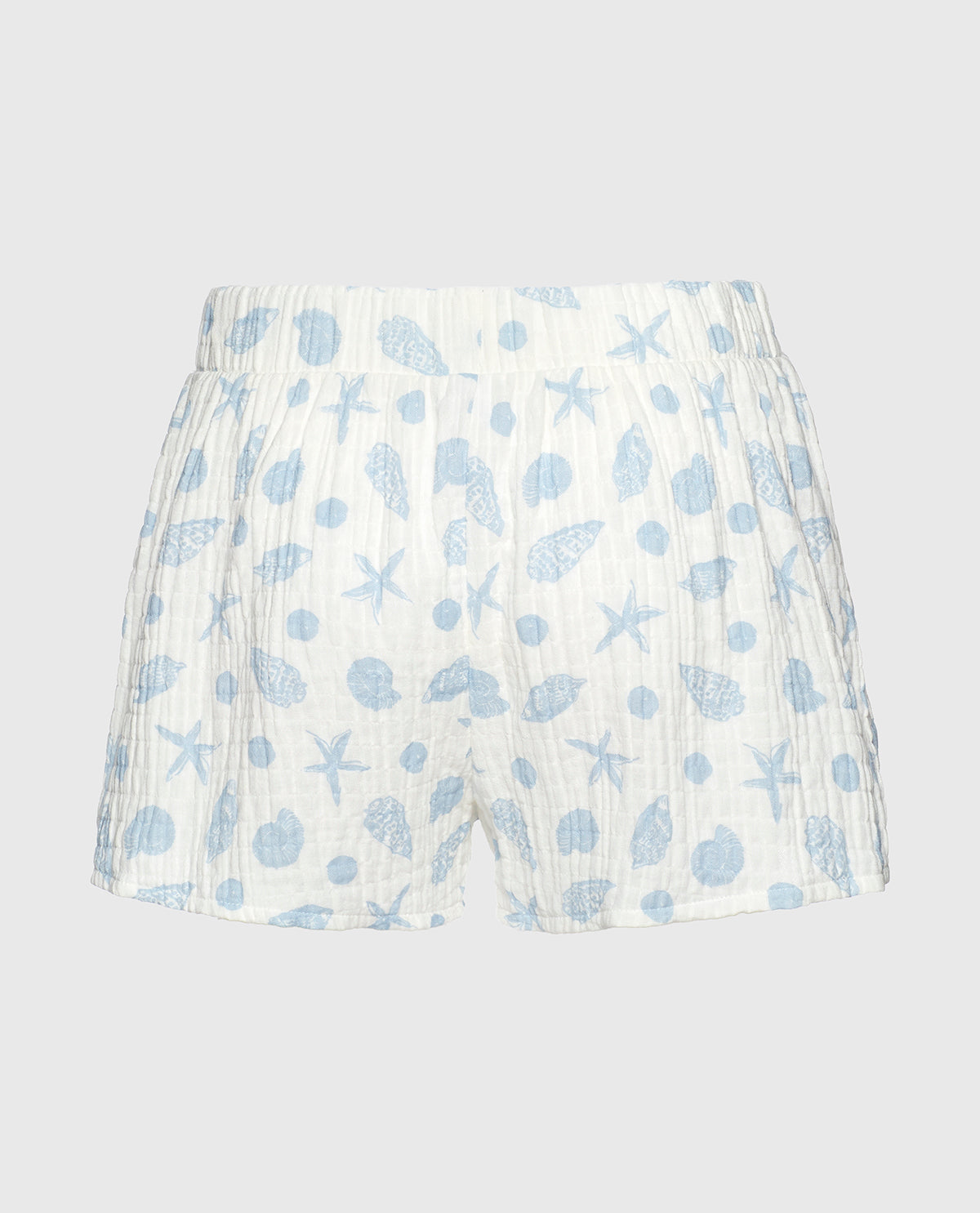 Textured Pajama Short in She Sells Sea Shells