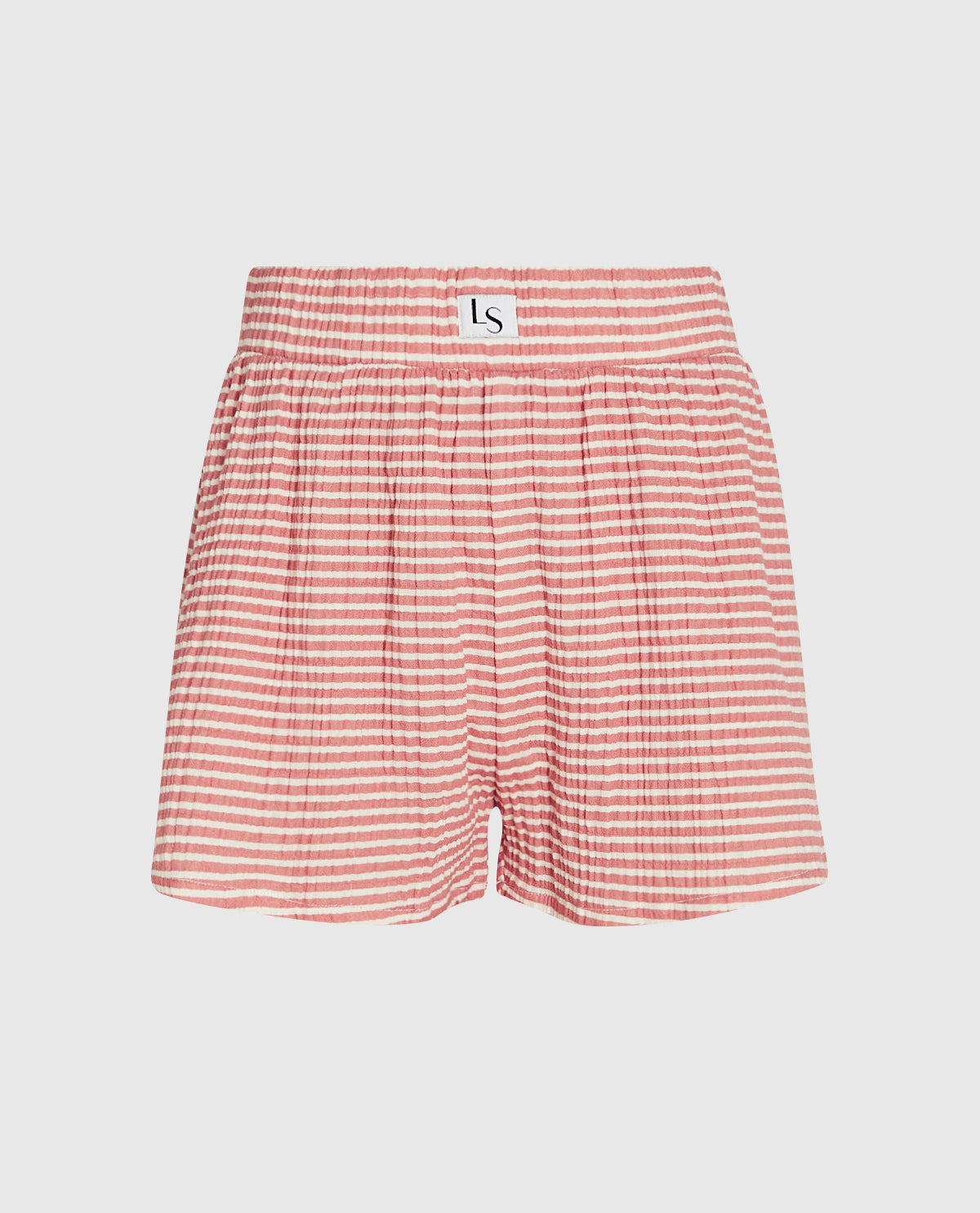 Textured Sleep Short in Elemental Stripe