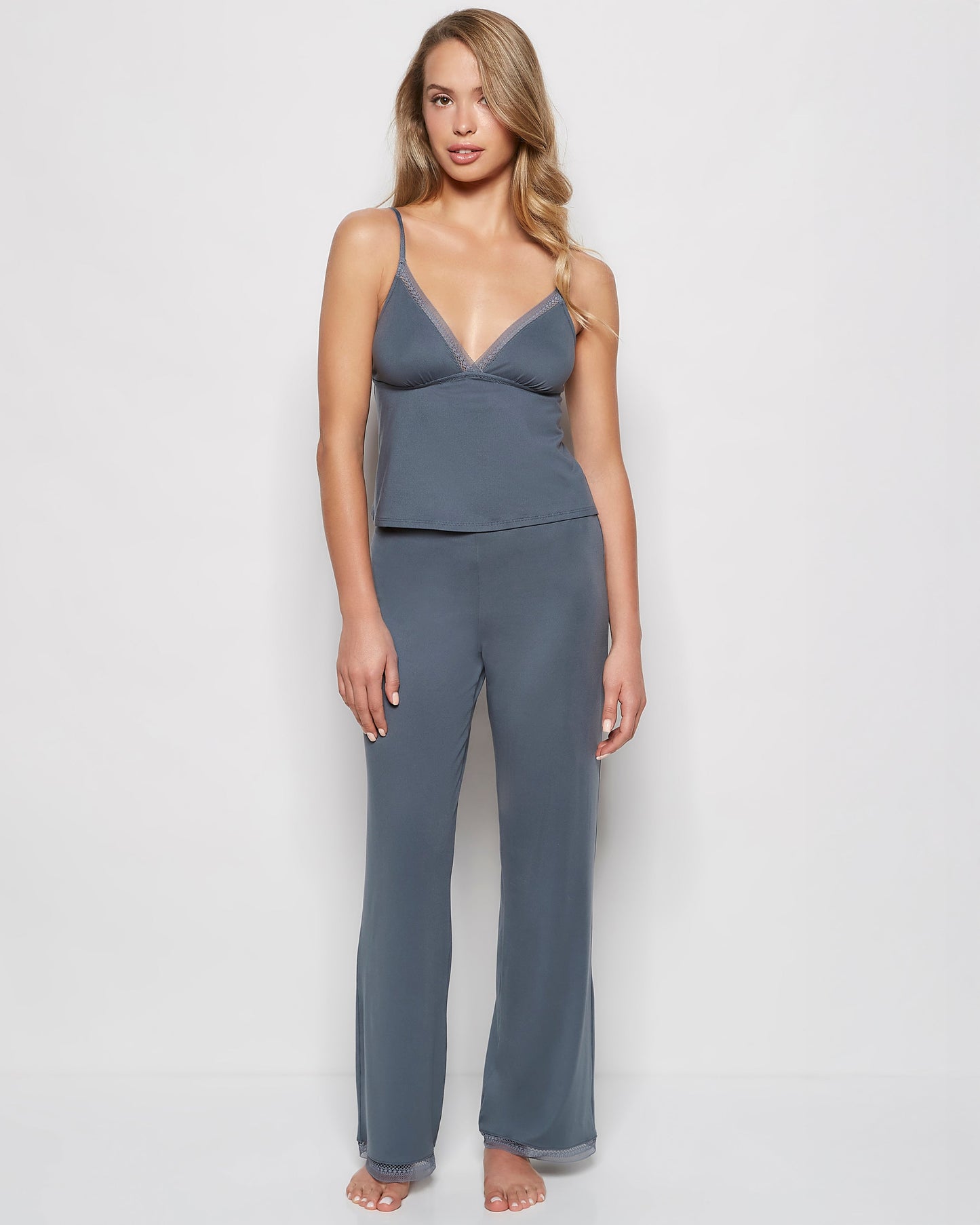 Sleep Tank with Elemental Lace in Stormy Weather