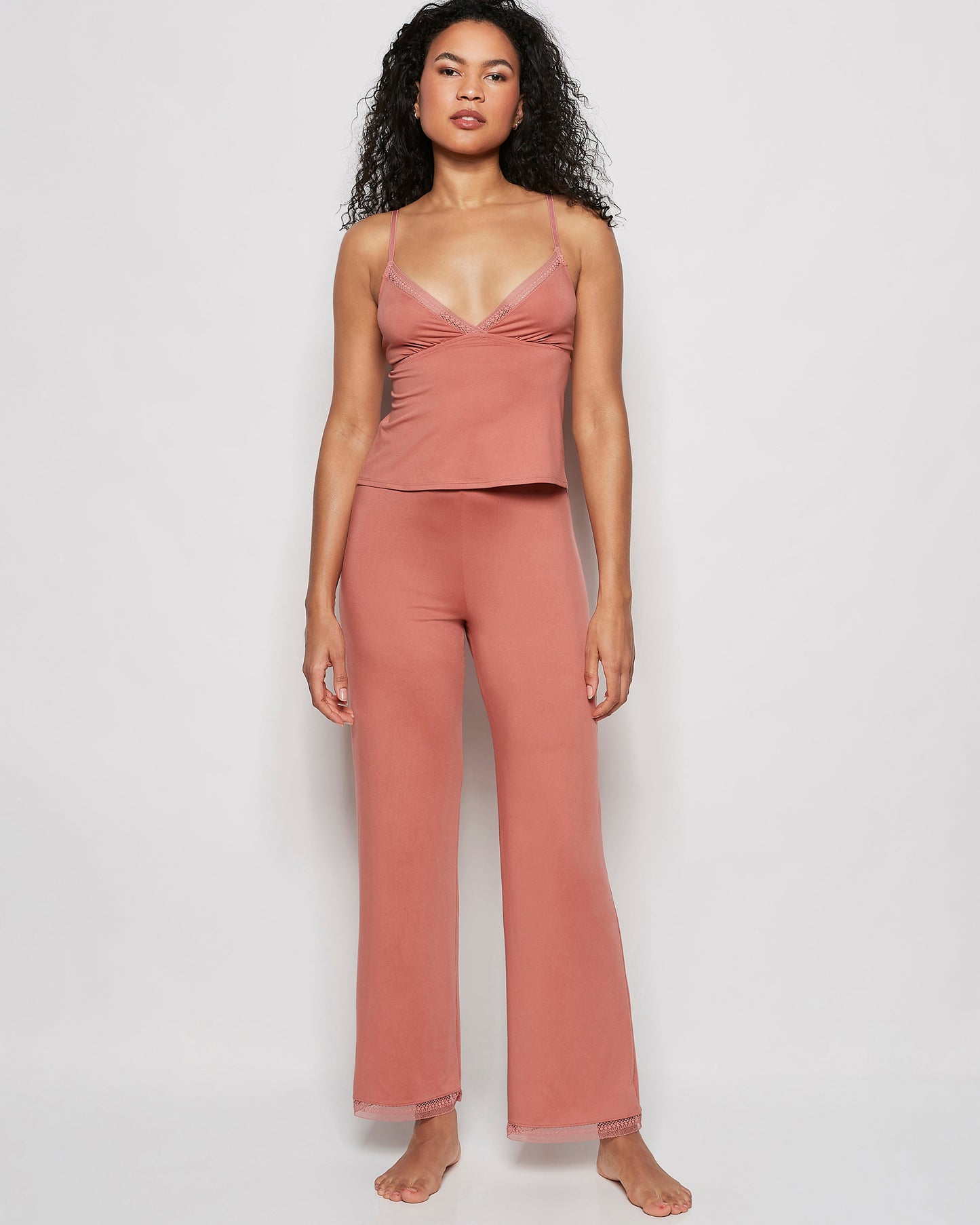 Sleep Bottoms in Rosy Blush