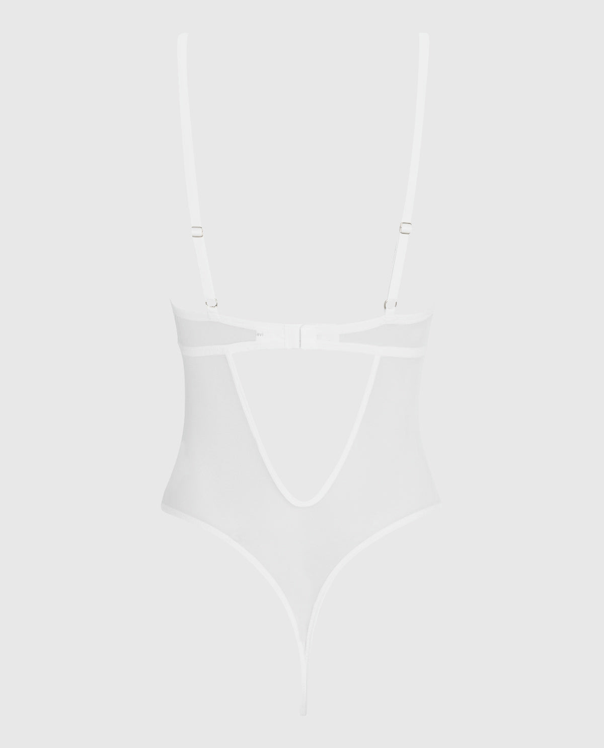Lightly Lined Lace Bodysuit in Ivory