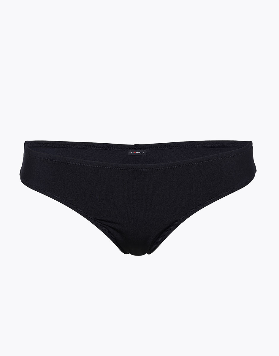 Brazilian Swim Bottom in Tuxedo Black