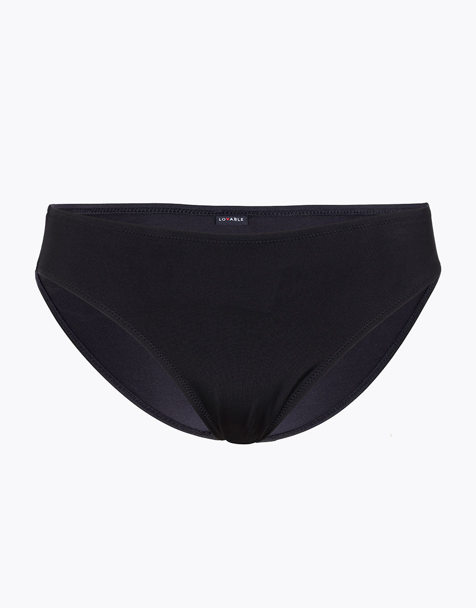 Brief Swim Bottom in Tuxedo Black