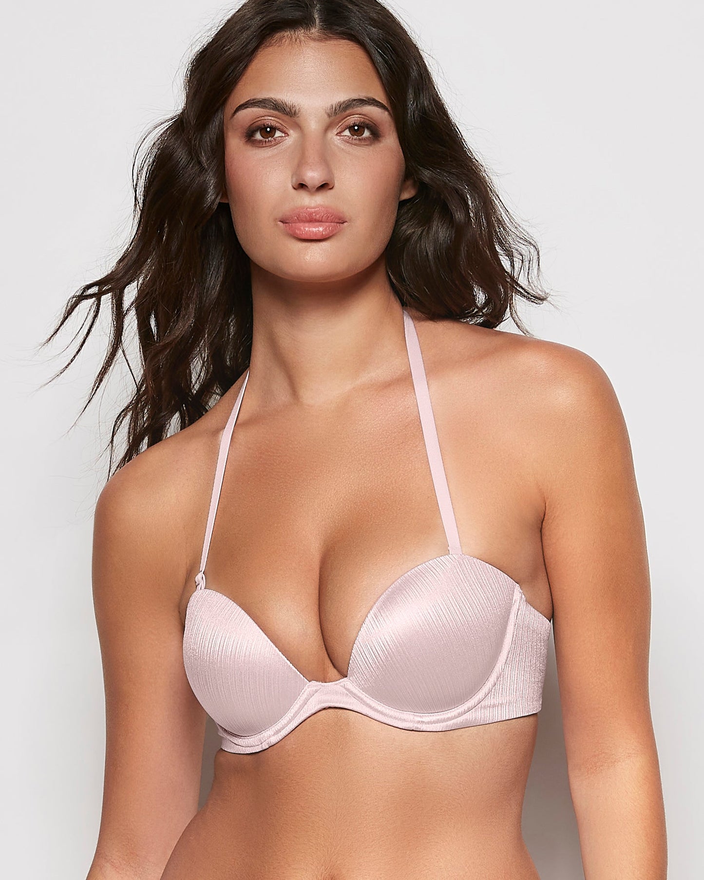 Strapless Push Up Bra in Iced Lilac