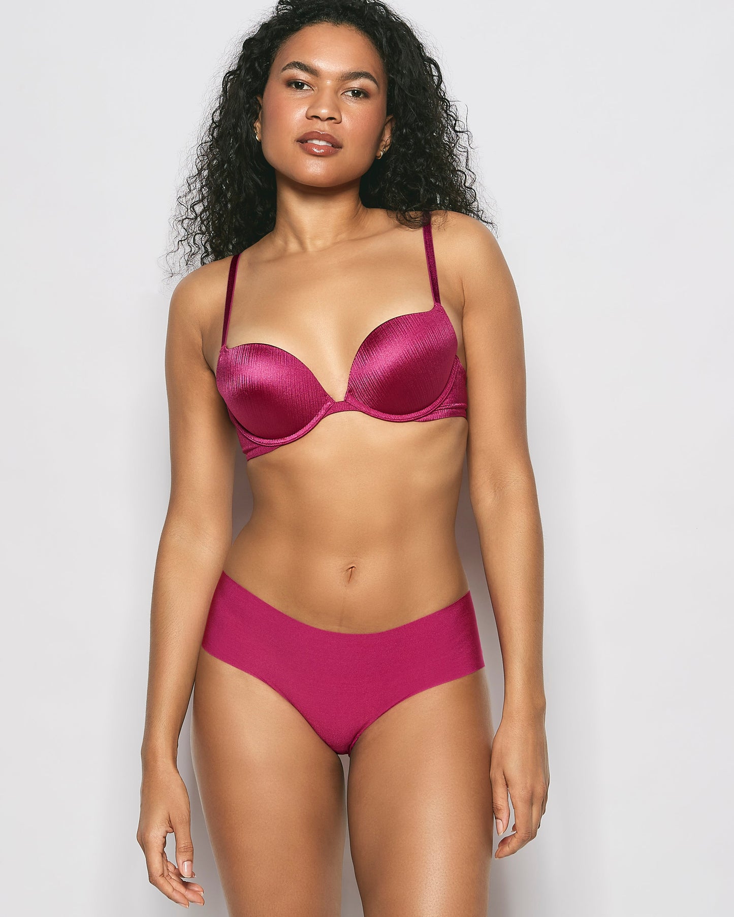 No Show Hipster Panty in Electric Rouge