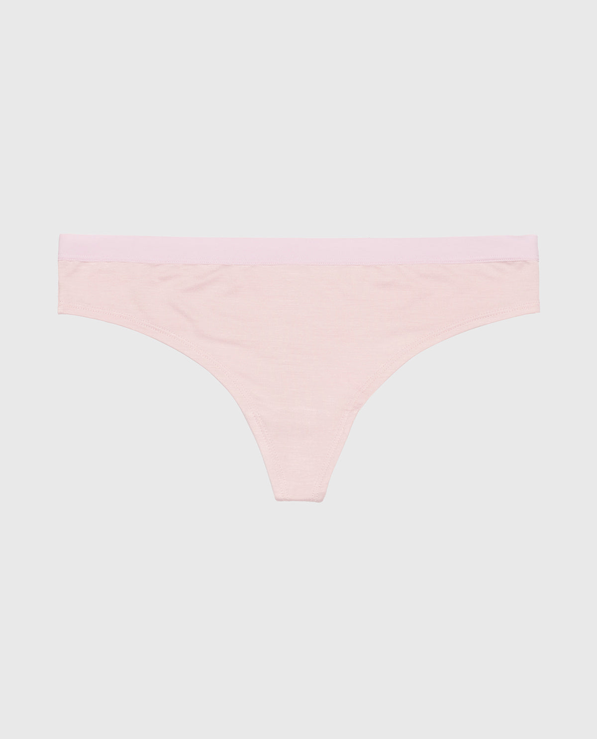 Thong Panty with Vanishing Trim in Iced Lilac