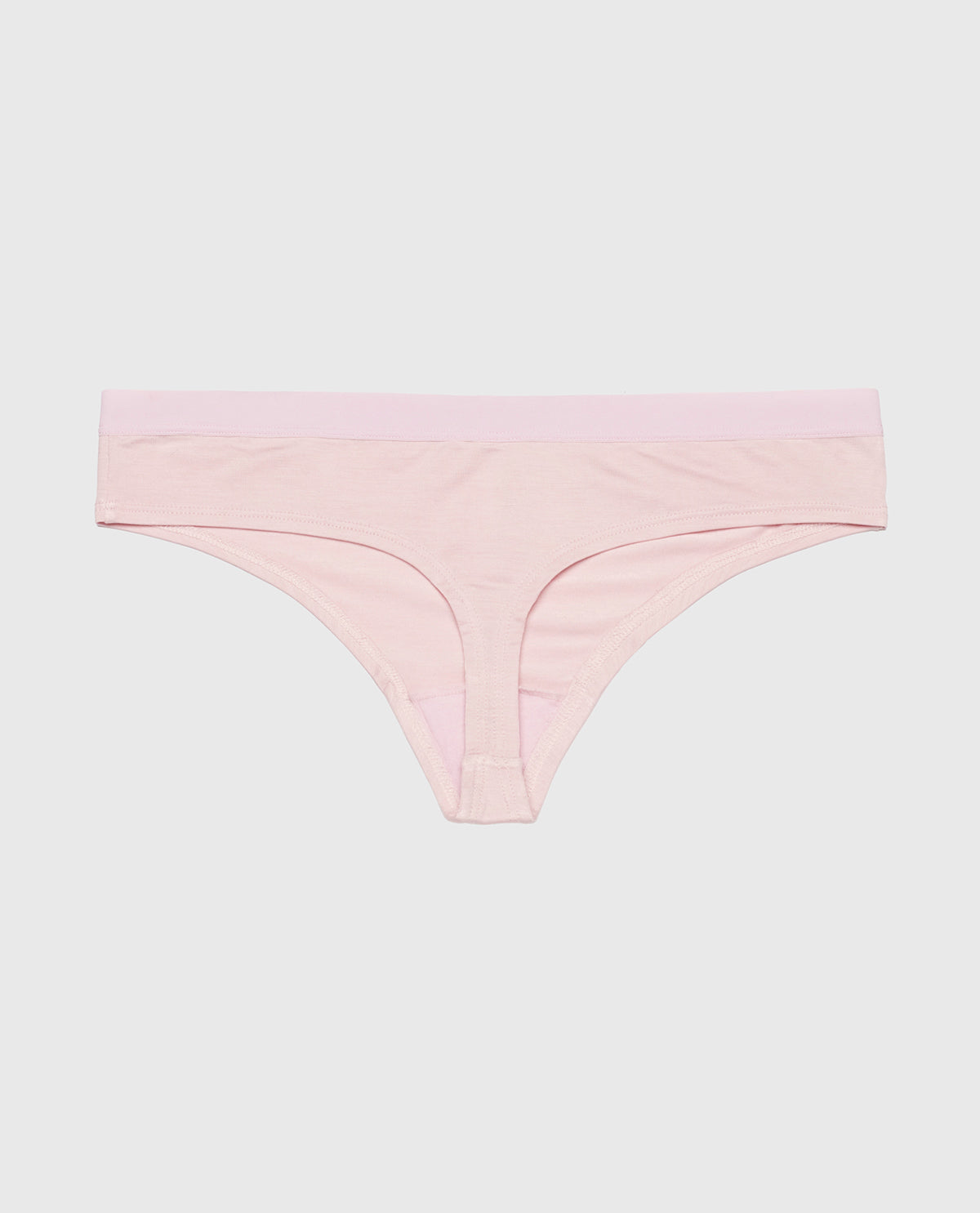 Thong Panty with Vanishing Trim in Iced Lilac