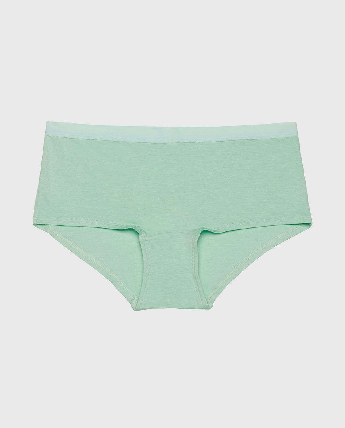Boyshort Panty with Vanishing Trim in Mist Green