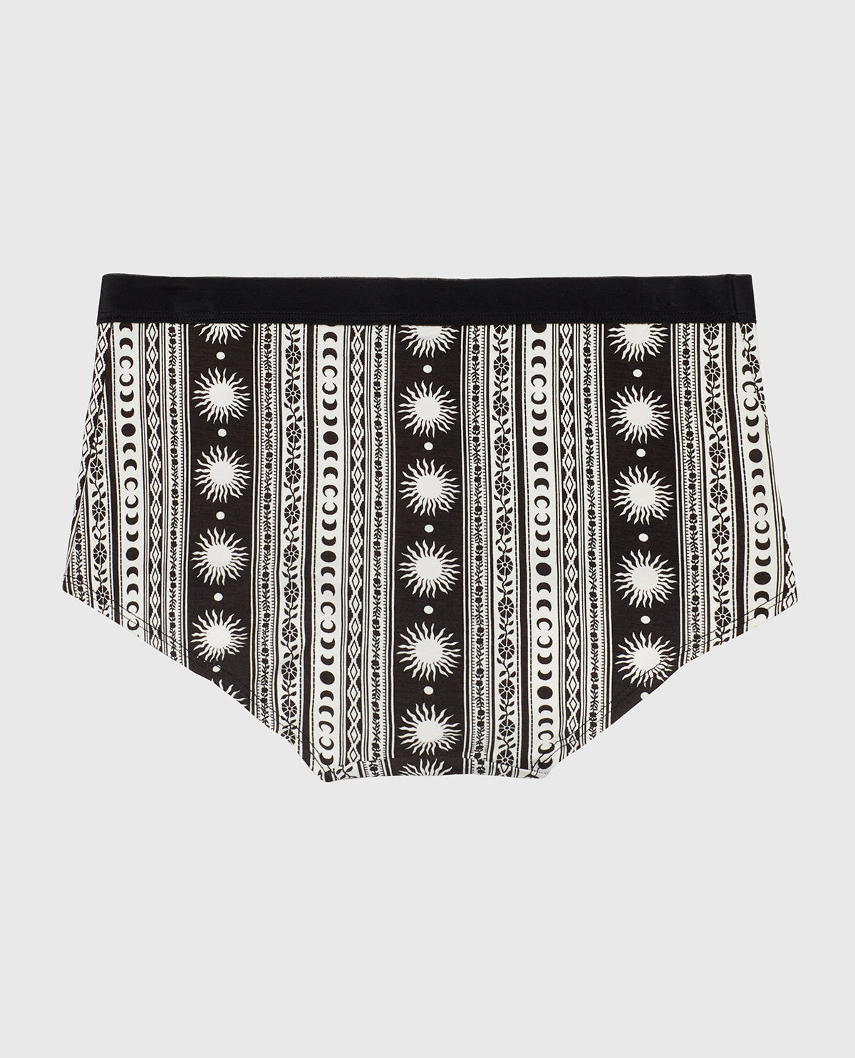 Boyshort Panty with Vanishing Trim in Boho Stripe