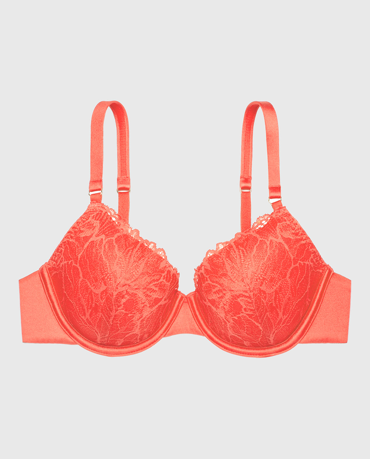 Lightly Lined Full Coverage Lace Bra in Flare