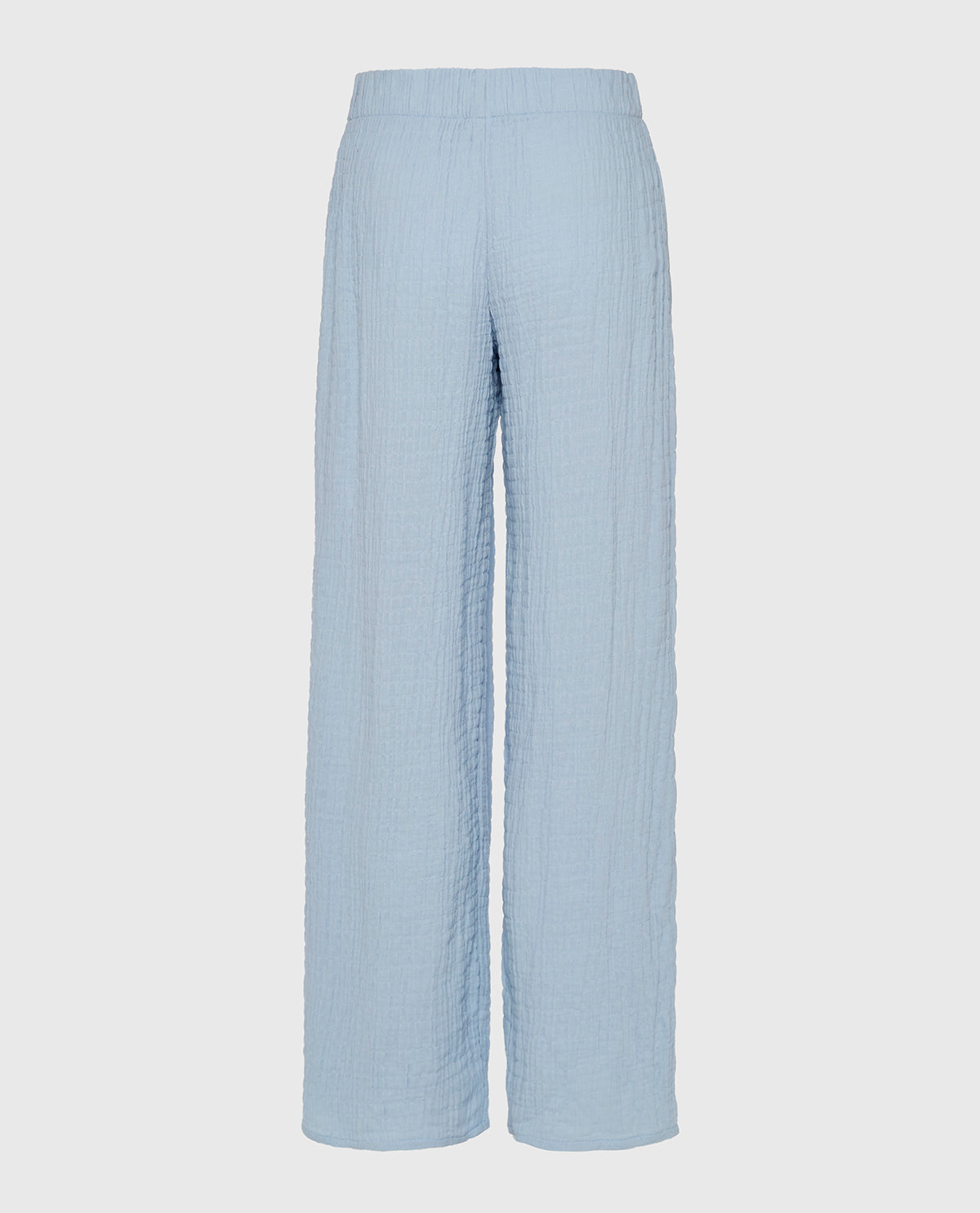 Textured Pajama Pants in Subdued Blue