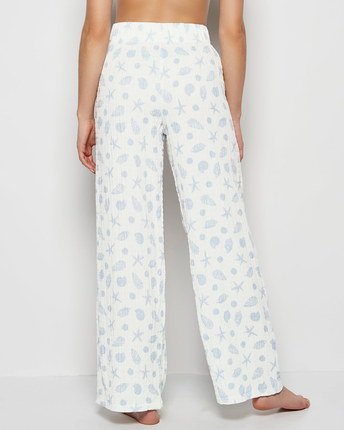 Textured Pajama Pants in She Sells Sea Shells