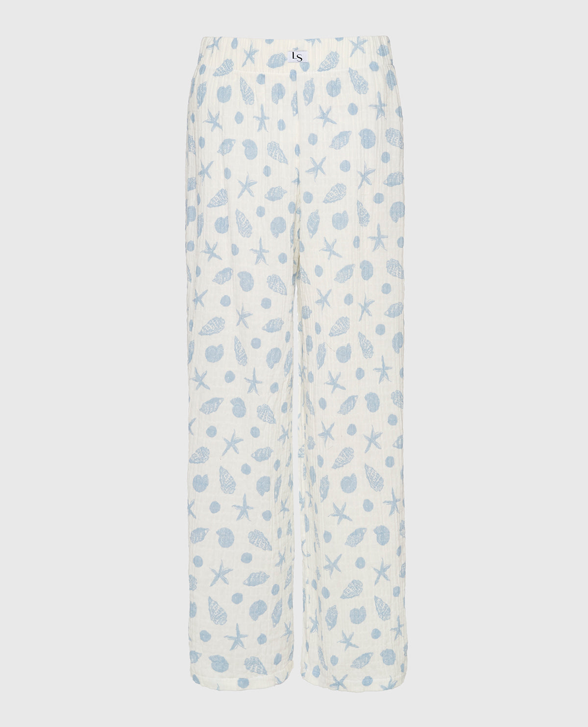 Textured Pajama Pants in She Sells Sea Shells