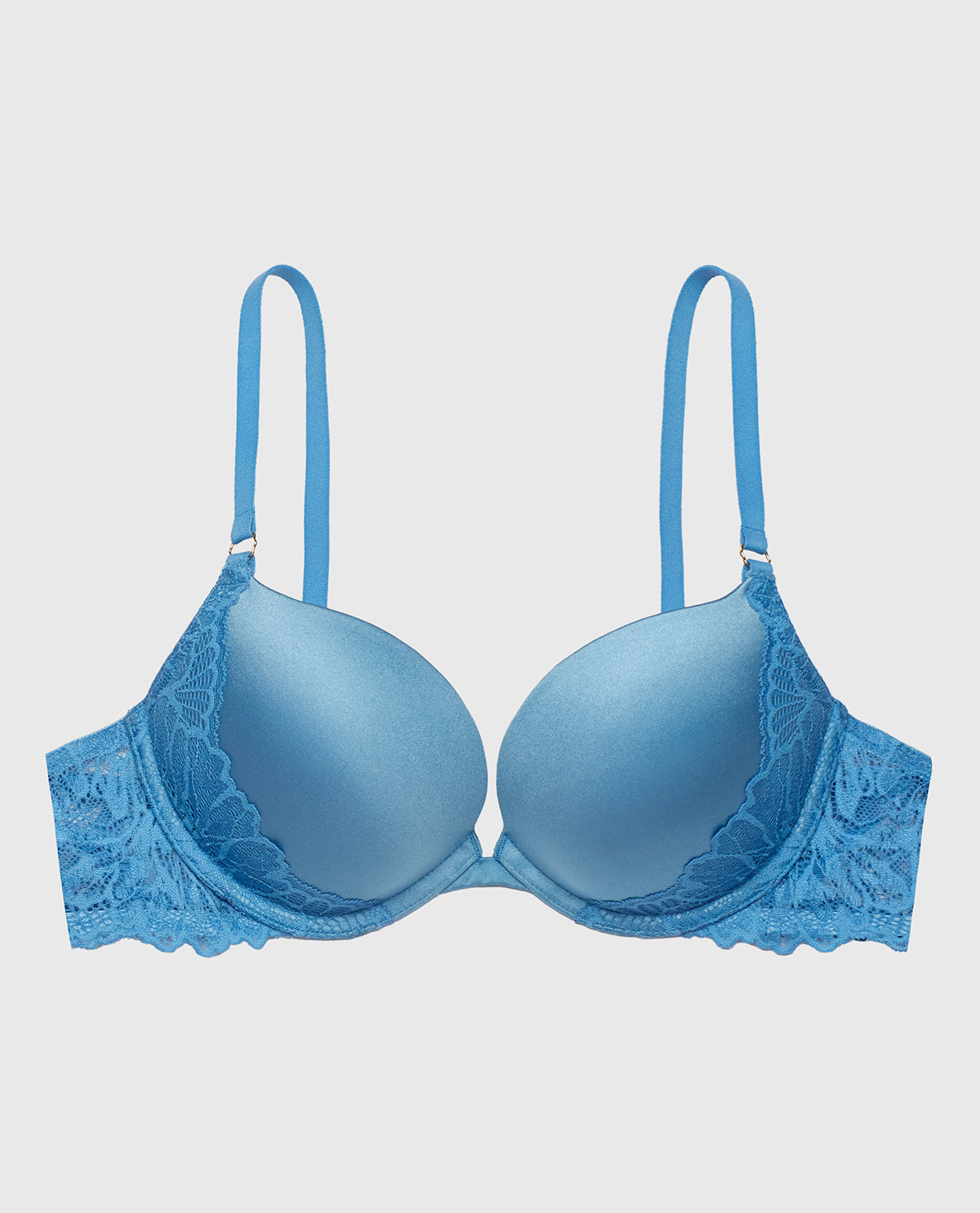 Lace Wing Push Up Bra in Pacific Coast