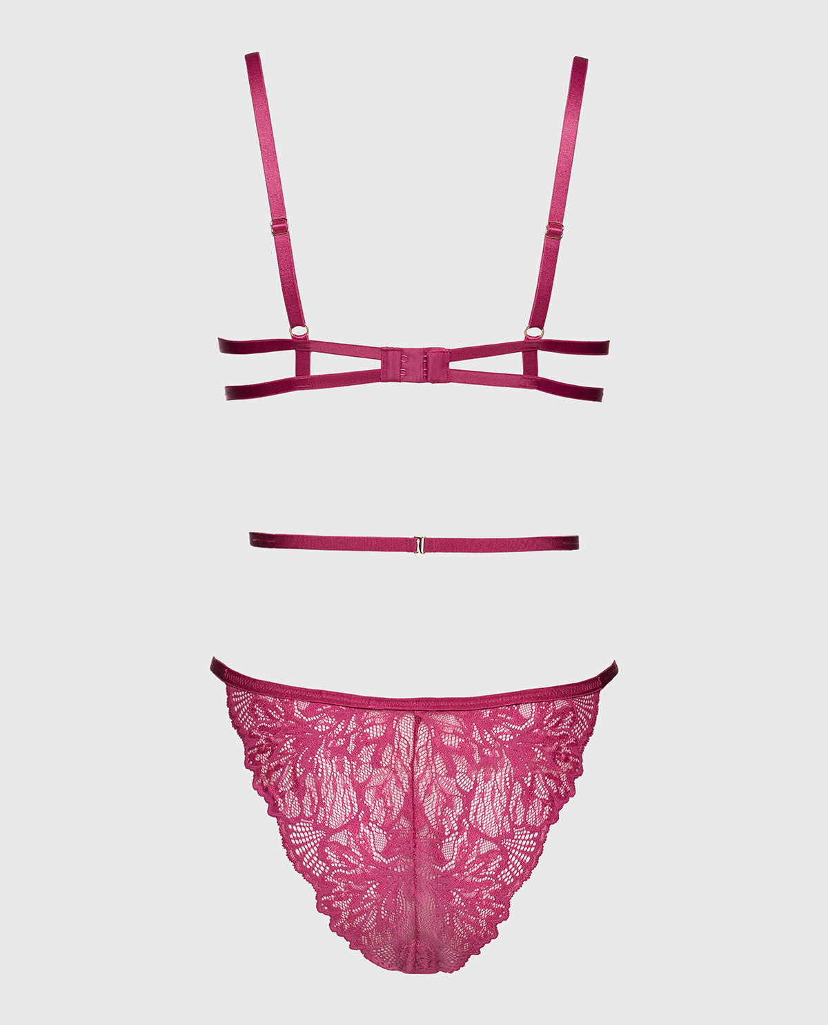 Barely There Unlined Bodysuit in Electric Rouge