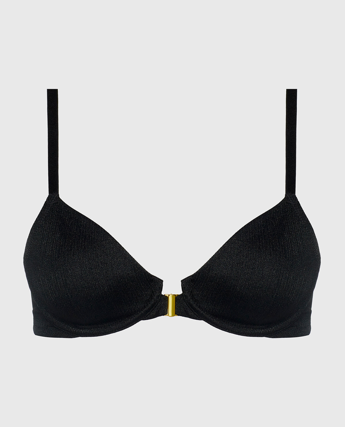 Unlined Demi Bra in Tuxedo Black