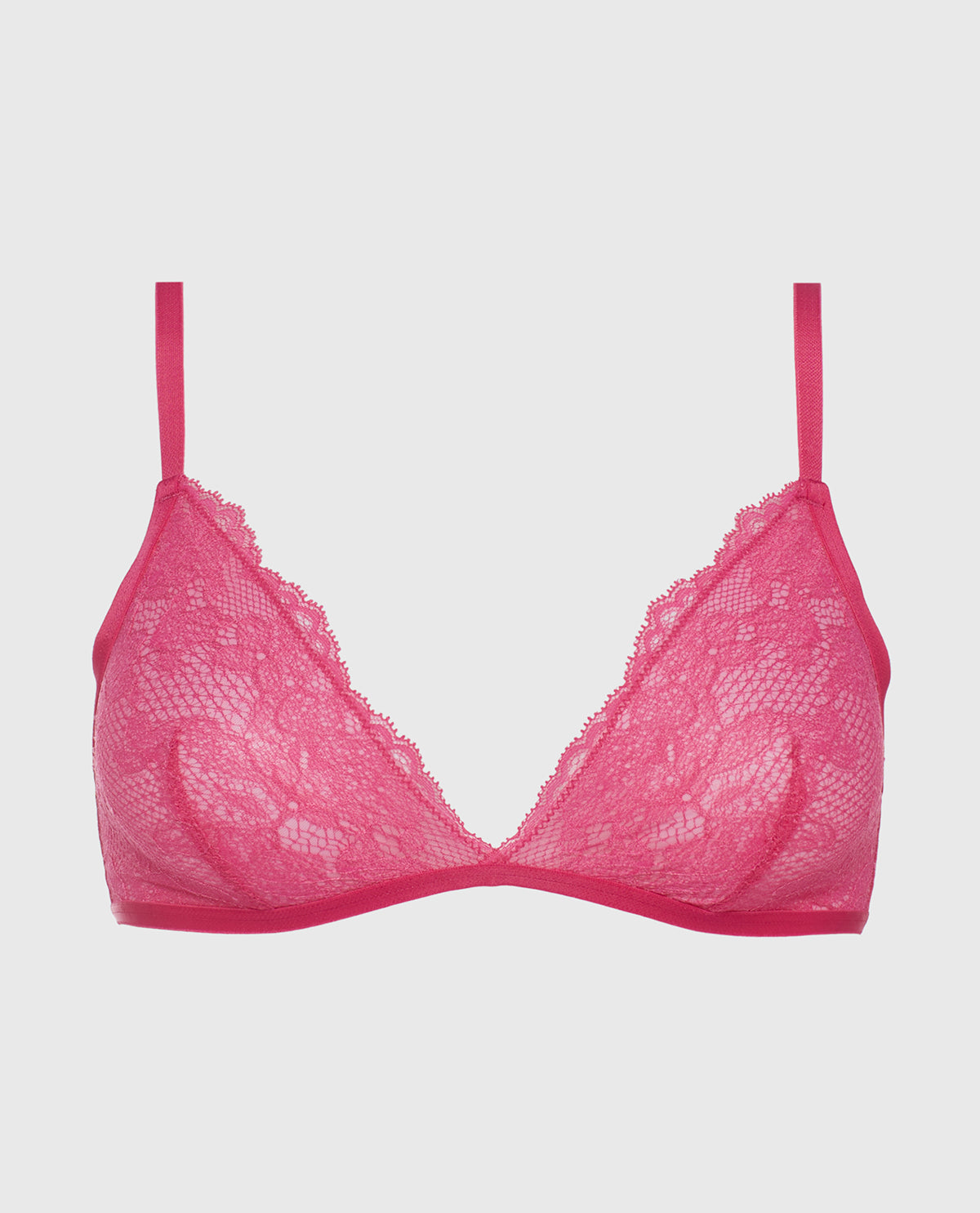 Lace Bralette in Raspberry Rose