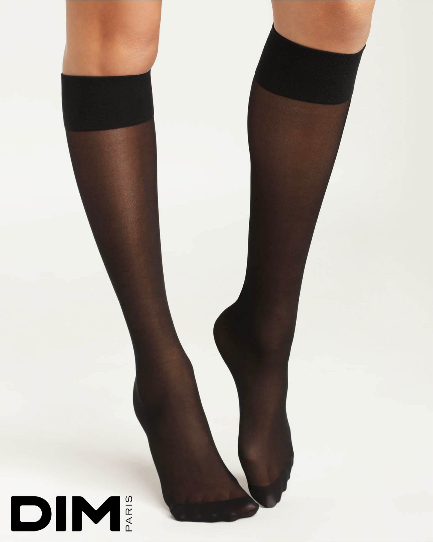 Sheer Knee High Stocking in Black