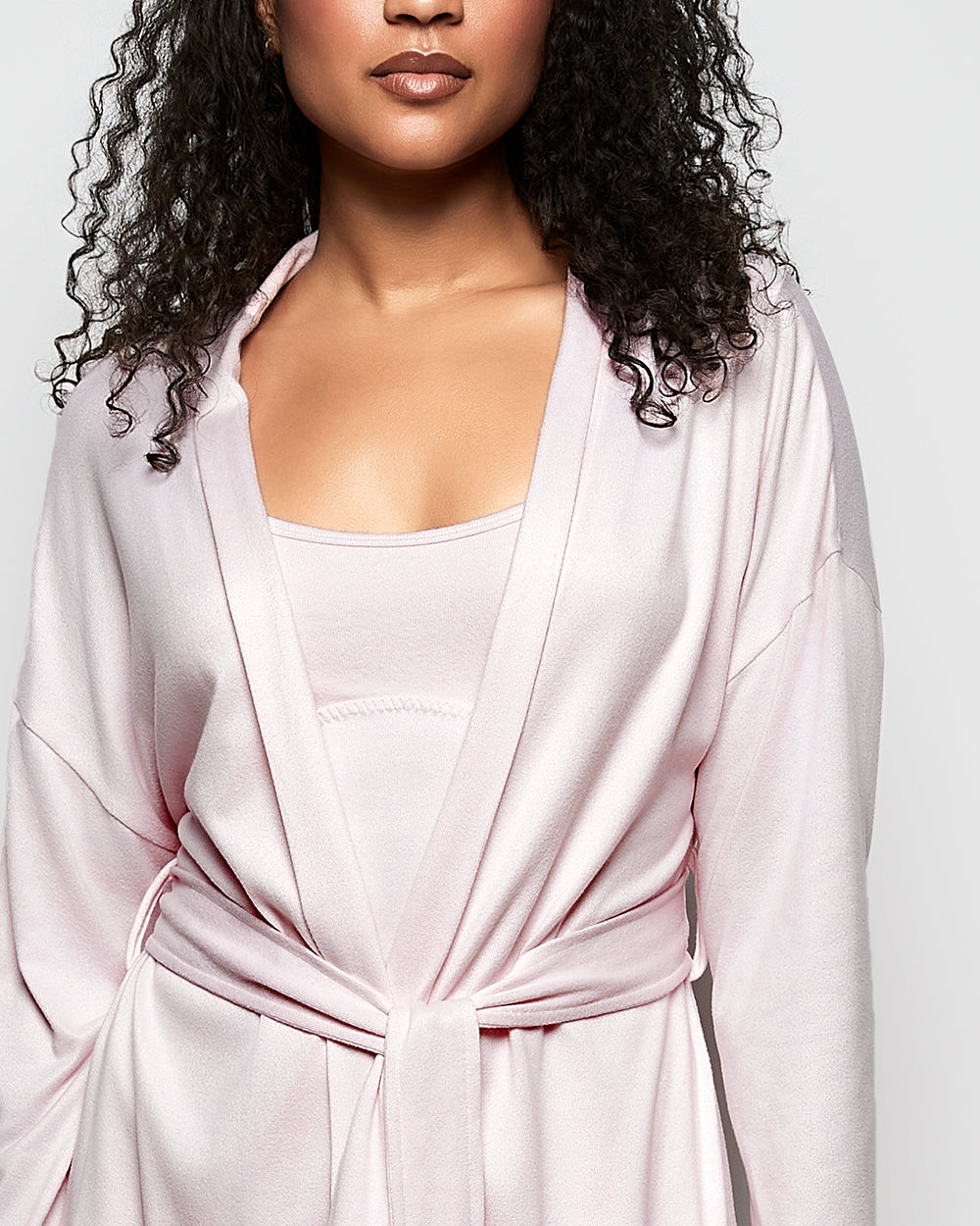 Jersey Robe in Pink-A-Boo