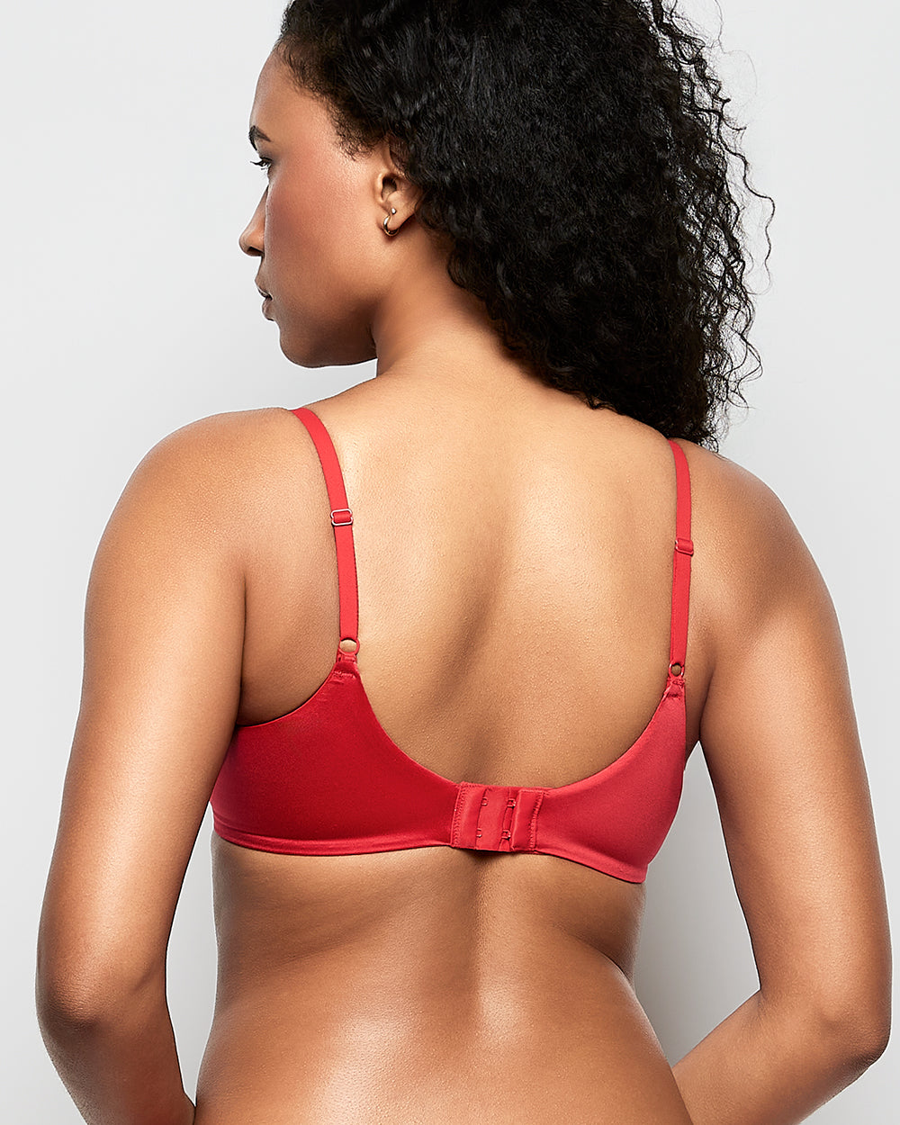 Comfort Lightly Lined Demi Bra in Cosmo Red