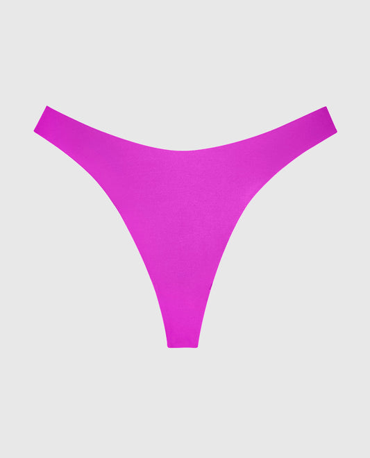 No Show Invisible High Leg Thong Panty