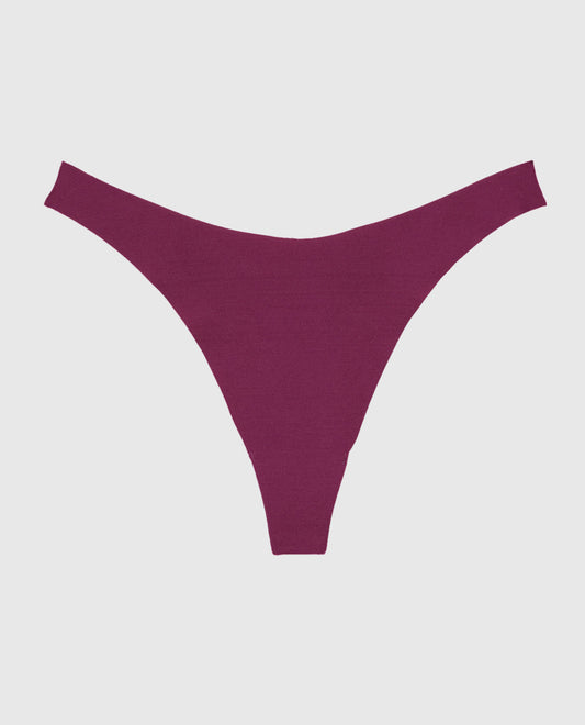 No Show Invisible High Leg Thong Panty