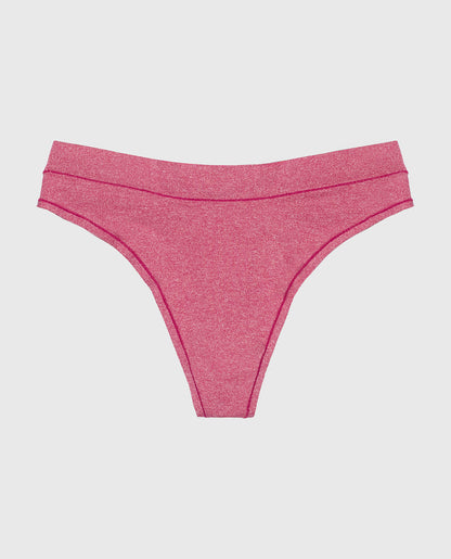 Comfort Thong Panty in Electic Rouge