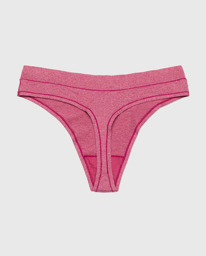 Comfort Thong Panty in Electic Rouge