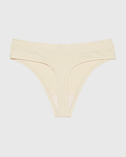 Comfort Thong Panty in Oatmeal Heather
