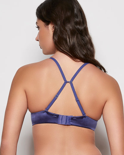 Comfort Push Up Bra in Dusk Blue