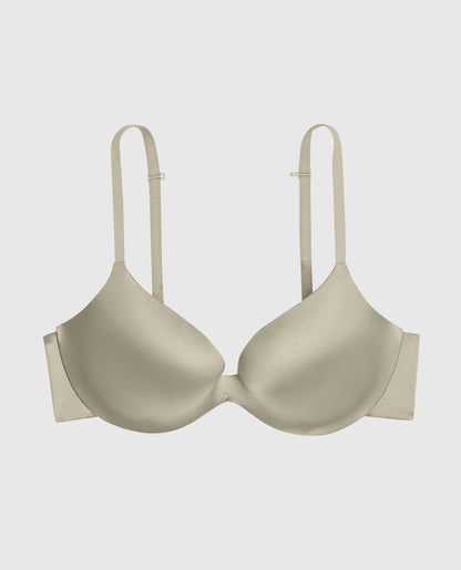 Comfort Push Up Bra in Stone Grey