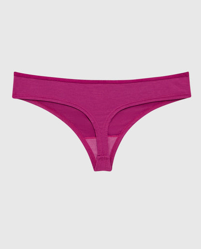 Ultrasoft Modal Thong Panty in Outrageous Pink