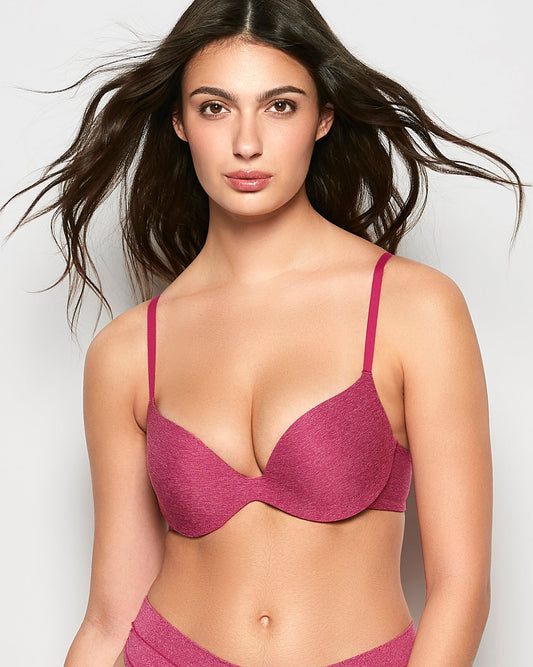 Smooth Comfort Push Up Bra in Electric Rouge