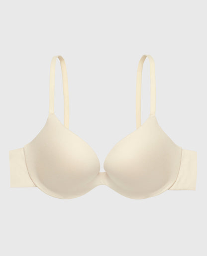 Smooth Comfort Push Up Bra in Oatmeal Heather