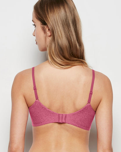 Comfort Lightly Lined Demi Bra in Electric Rouge
