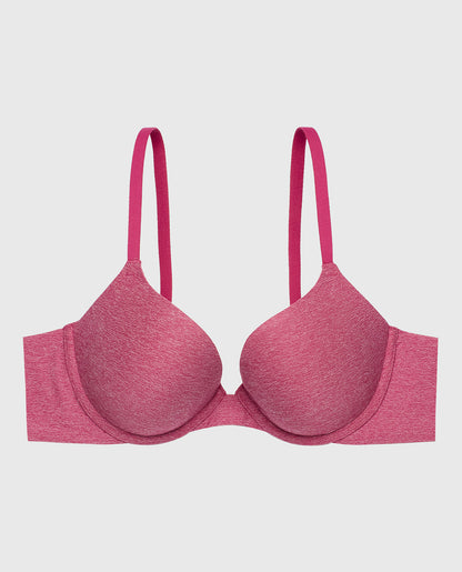 Comfort Lightly Lined Demi Bra in Electric Rouge