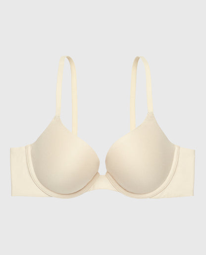 Comfort Lightly Lined Demi Bra in Oatmeal Heather