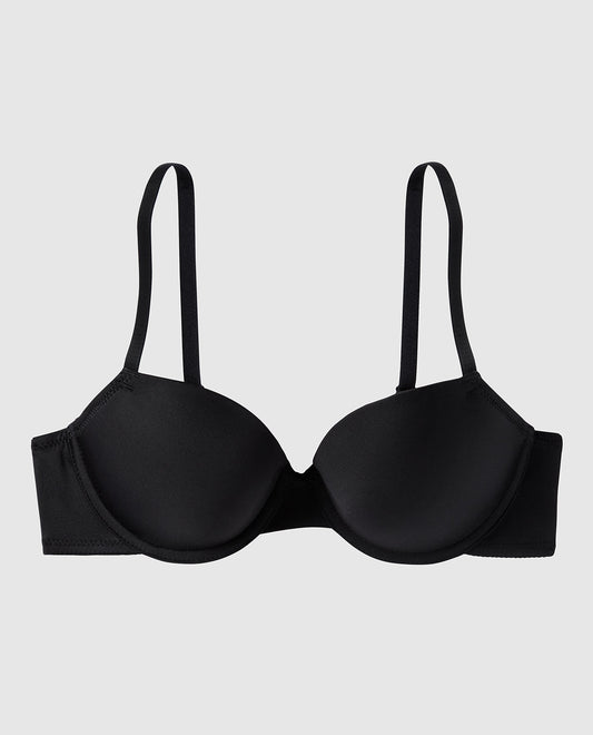 Lightly Lined Demi Bra in Black